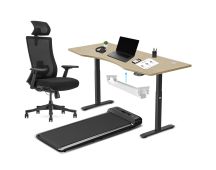 Lifespan Fitness WalkingPad M2 + ErgoDesk 1800mm Oak + Cable Management + DM9 Chair