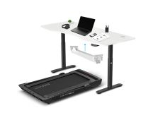 LSG Pacer M5 with Dual Motor Automatic Standing Desk 180cm in White/Black and Cable Management