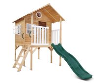 Lifespan Kids Archie Elevated Cubby House with Green Slide