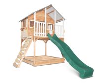 Lifespan Kids Winchester Cubby House with Elevation Platform and Green Slide