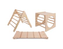 Lifespan Kids Pikler Climbing Frame Package with Slide, Cube and Triangle