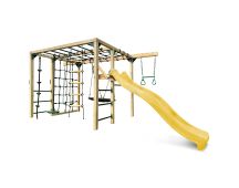 Lifespan Kids Orangutan Climbing Cube Jungle Gym Play Centre + Yellow Slide