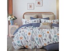 300TC Adriana Reversible Cotton Quilt Cover Set Queen