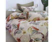 300TC Bahamas Taupe Reversible Cotton Quilt Cover Set King