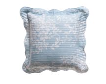 Bianca Florence Blue White Square Cushion