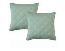 Bianca Pair of Barclay Olive European Pillowcases 65 x 65cm