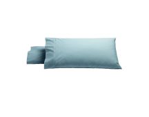 Bianca Pair of Heston Cotton Percale King Pillowcases Steel Blue