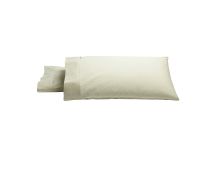 Bianca Pair of Heston Cotton Percale King Pillowcases Stone