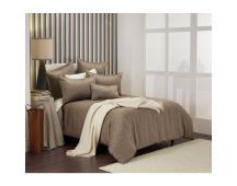 Bianca Hampshire Taupe Quilt Cover Set Queen