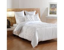 Bianca Miranda White Quilt Cover Set Queen