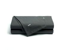 Bianca Heston Cotton Percale Sheet Set Charcoal King