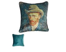 Bedding House Van Gogh Filled Square Cushion Blue