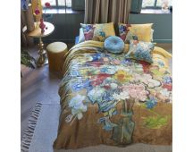 Bedding House Van Gogh Bouquet d'Anniversaire Gold Cotton Sateen Quilt Cover Set Queen