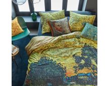 Van Gogh Evening Twilight Ochre Cotton Sateen Quilt Cover Set Queen