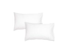 Algodon Pair of 300TC Cotton Standard Pillowcases White