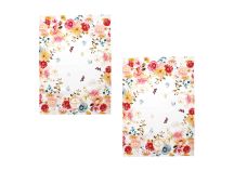 Ashdene Set of 2 Springtime Soiree Cotton Kitchen Tea Towels 50 x 70 cm