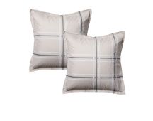 Logan and Mason Pair of Charlie Slate European Pillowcases 65 x 65cm