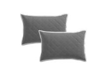 Logan and Mason Pair of Essex Charcoal Standard Pillowcases 48 x 73 + 20cm