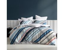 Logan and Mason 250TC Summerville Multi Cotton Sateen Quilt Cover Set King