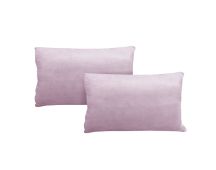 Alastairs Augusta Blush Pair of Flannel Fleece Standard Pillowcases