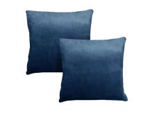 Alastairs Augusta Navy Pair of Flannel Fleece European Pillowcases