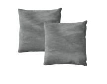 Alastairs Ruby Charcoal Pair of European Pillowcases