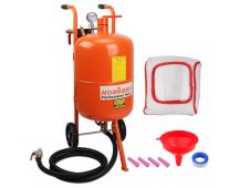 40L Sandblasting Tank Portable Sand Grit Blaster Abrasive Gun Car Trucks