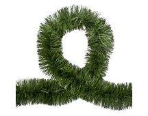 5x 2.5m Christmas Tinsel Xmas Garland Sparkly Snowflake Party Natural Home Décor, Pine Green