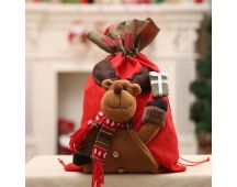 New Christmas Large Jumbo Felt Santa Sack Children Xmas Gifts Candy Stocking Bag, Reindeer (56x35cm)