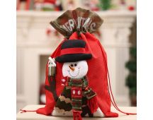 New Christmas Large Jumbo Felt Santa Sack Children Xmas Gifts Candy Stocking Bag, Snowman (56x35cm)