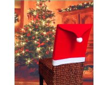 Christmas Chair Covers Tablecloth Runner Decoration Xmas Dinner Party Santa Gift, 8x Chair Covers