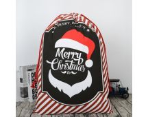 Large Christmas XMAS Hessian Santa Sack Stocking Bag Reindeer Children Gifts Bag, Red - Smile Santa