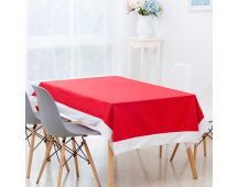 6-10x Christmas Santa Hat Chair Covers Table Cloth Dinner Home Décor Ornaments, Table Cloth (130x180 cm)