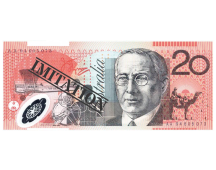 20 Dollar Australian Souvenir Note Pad Fake AUD Money - 1 Pack of 50 Sheets