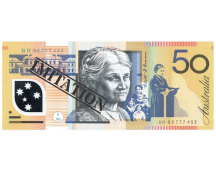 50 Dollar Australian Souvenir Note Pad Fake AUD Money - 1 Pack of 50 Sheets