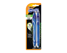 BiC Gel-Ocity Quick Dry Gel Pen Medium Blue (0.7 mm) -1 Pack of 2 units