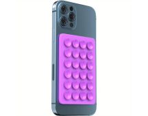 3M Silicone Phone Case Mount Pad Suction Cup Hands Free Holder Adhesive - Purple