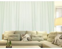 Milk White Large Curtains 540x230cm PINCH PLEAT 2 panel High Level Fab. for Wall