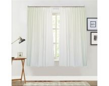 Milk White Curtains 260x160cm PINCH PLEAT High Level Fabric 2 Panels for wall