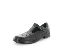 WILDE SCHOOL Girl's JESSE School Black Smooth Shoe 6US