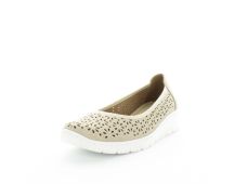 AEROCUSHION Women's MARLON Wedges Beige Brushed Shoe 10US