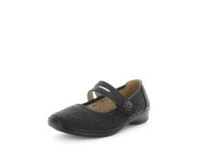 AEROCUSHION Women's MIKERII Flats Black Shoe 6US