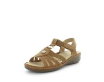 AEROCUSHION Women's MINARA Sandals Tan Shoe 8US