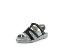 KIARFLEX Women's KIRSTEN Sandals Black Shoe 36EU