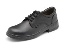 ROC SHOES Girl's LARRIKIN School Black Shoe 10US