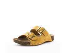 SOFT TREAD ALLINO Women's BRODIE Sandals Mustard Nubuck Shoe 36EU