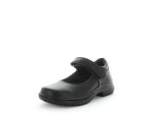 WILDE SCHOOL Girl's JANI2 School Black Smooth Shoe 3US