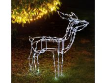 Battery Operated LED Reindeer – 2 Style Options: Feeding and Standing - Feeding