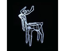 LED Ropelight Standing Reindeer Small Moving Cool White available in 2 types - Feeding