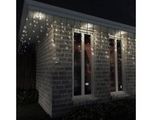 Solar 400 LED Icicle Lights available in 3 Colors - Multicolor